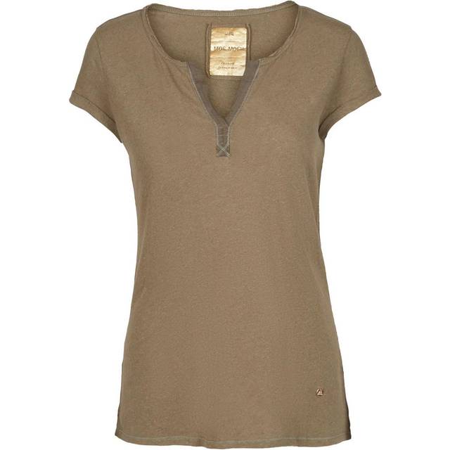 MOS Mosh, Topp, Dam, XS, Bomull, Troy Bas T-shirt - green (XS)