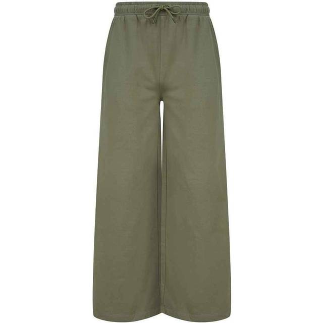(L, Heather Grey) SF Womens/Ladies Sustainable Wide Leg Jogging Bottoms