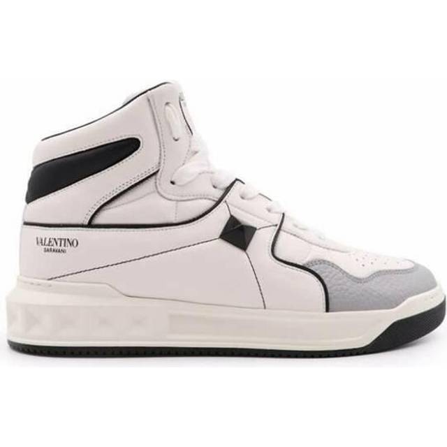 Valentino Leather High-Top Sneaker