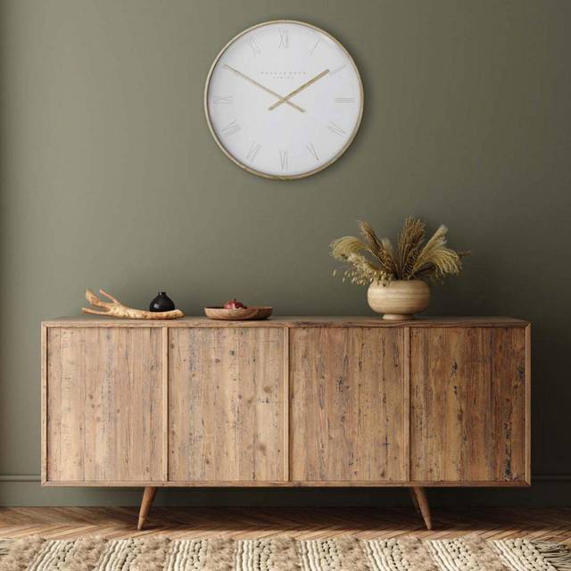 Thomas Kent 53cm Nordic Wall Clock - Tofu - White