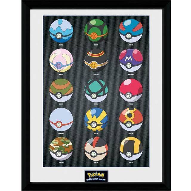 GB Eye Pokeballs Unisex multifarvet Billede