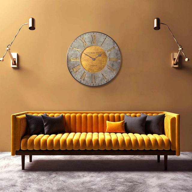Thomas Kent 76cm Florentine Grand Clock - Star - Brass