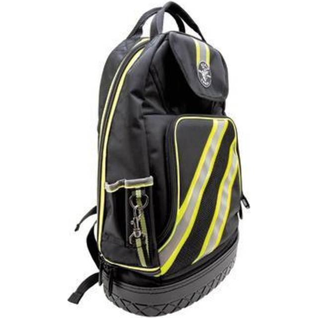 Backpack, Electrician Tool Bag, Tradesman Pro Organizer, Hi Viz, 39 Pockets and Molded Base Klein Tools 55597
