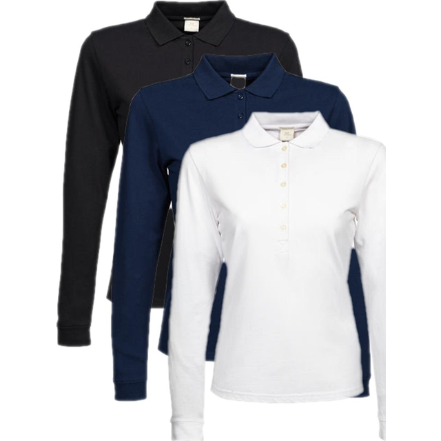 Tee jays Dame Luksus Langærmet Polo