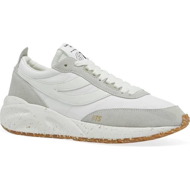 Superga 4089 Training 9TS Slim Vegan Leather Trainer Female White UK Size 3.5