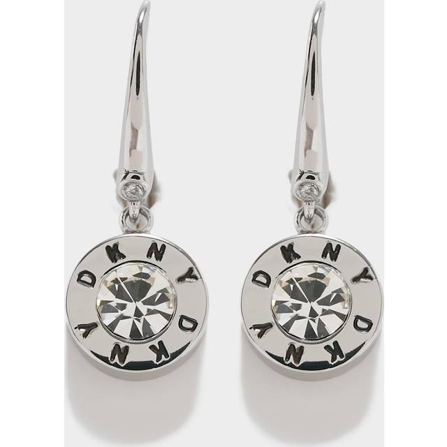 DKNY Gold Coloured Crystal Drop Earrings