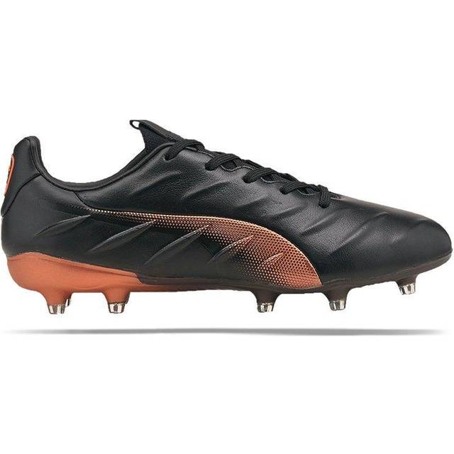 Puma Unisex KING Platinum 21 FG/AG Football Boots - Black Leather (archived) - Size UK 4