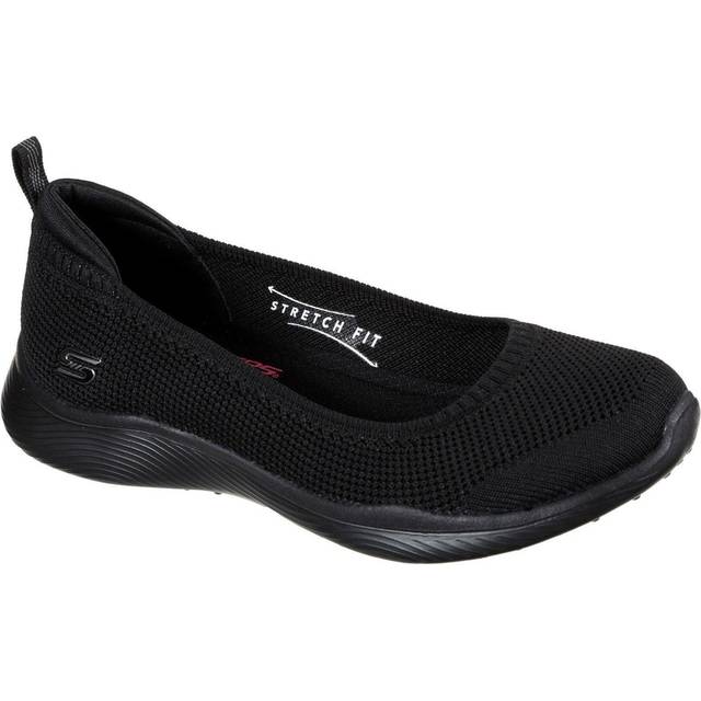 Womens Wide Fit Skechers Microburst 104134 Walking Slip On Shoes