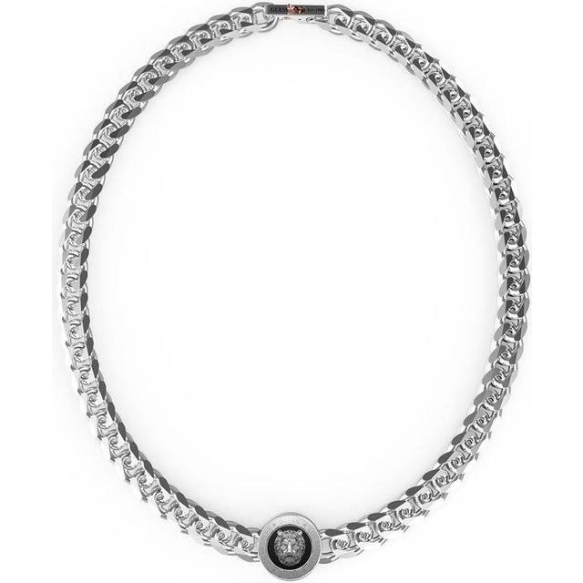 Gents 21''Chain & 21mm Lion Coin Necklace UMN01313STBK