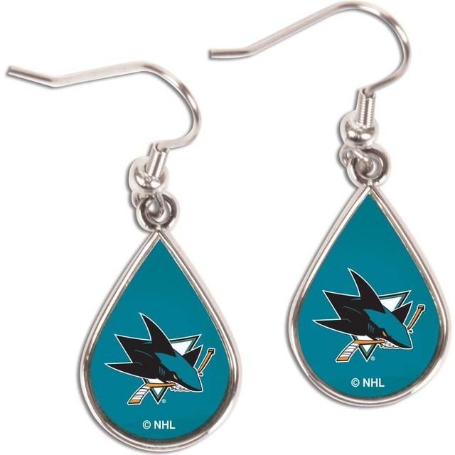 WinCraft San Jose Sharks Tear Drop Dangle Earrings