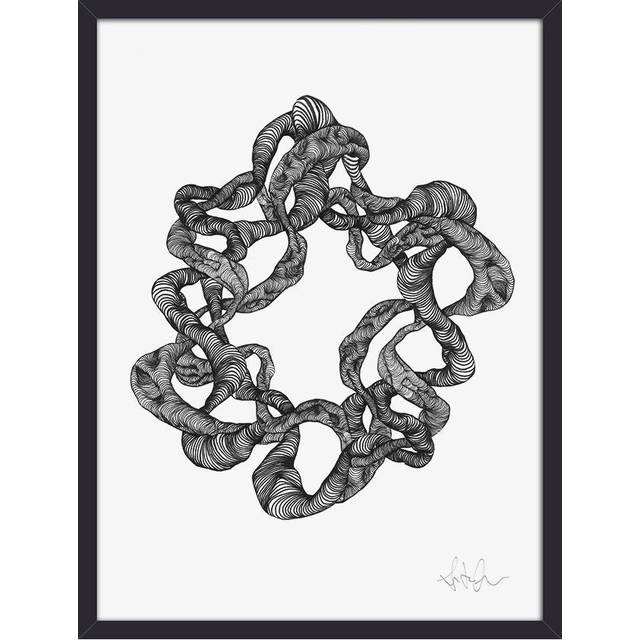 Nordal Wreath illustration Billede 30x40cm