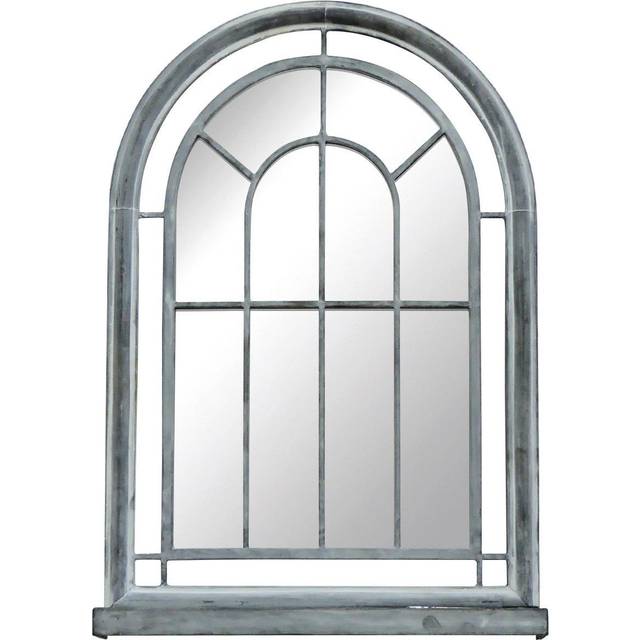 Charles Bentley Arched Glass Wall Mirror, Grey