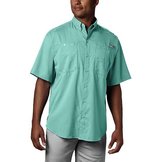 Columbia Men s PFG Tamiami II Short Sleeve Shirt- - Blue (L)