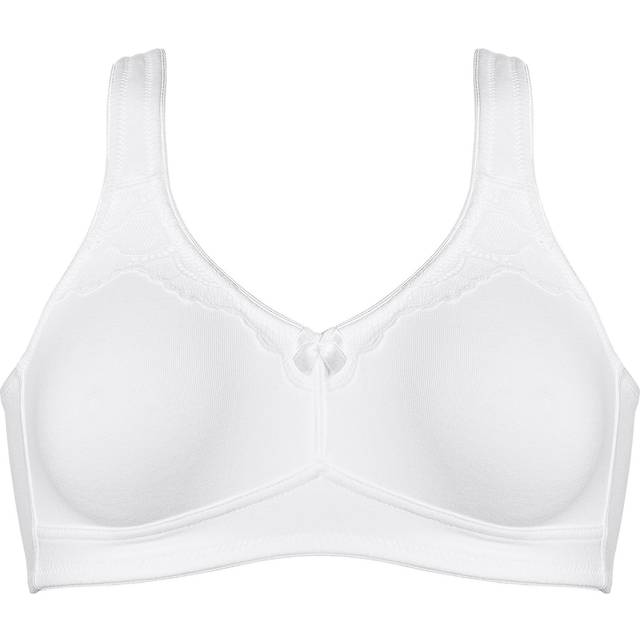 Naturana® BH dam utan bygel [Cup A-D] I 100% vadderade remmar I bh utan bygel med sömlösa kupor I bekväm dambh med underbröstband, ljusbeige, 95D