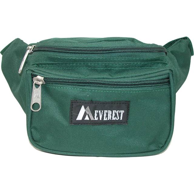 Everest Fabric Multi Pocket Fanny Waist Pack - Forest Green one size (one size)