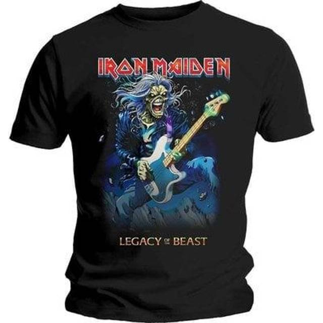 (M, Black) Iron Maiden Eddie On Bass T Shirt