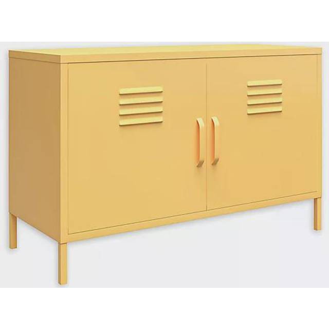 Cache Steel 2 - Door Cabinet Accent Chest - Blue (64cm H X 100cm W X 40cm D)