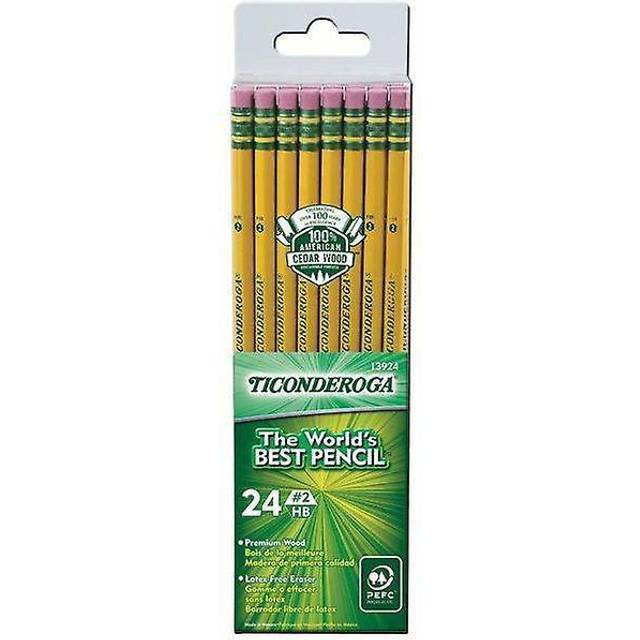 Ticonderoga Pencils  #2 Lead  Medium Soft  Pack of 24