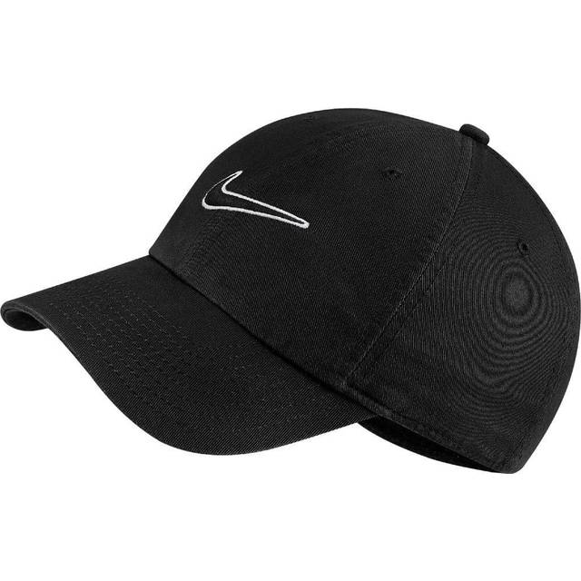 White nike logo classic swoosh unisex cap hat baseball golf gym