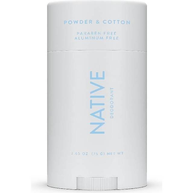Native Natural Deodorant, Powder and Cotton, Aluminum Free, 2.65 Oz