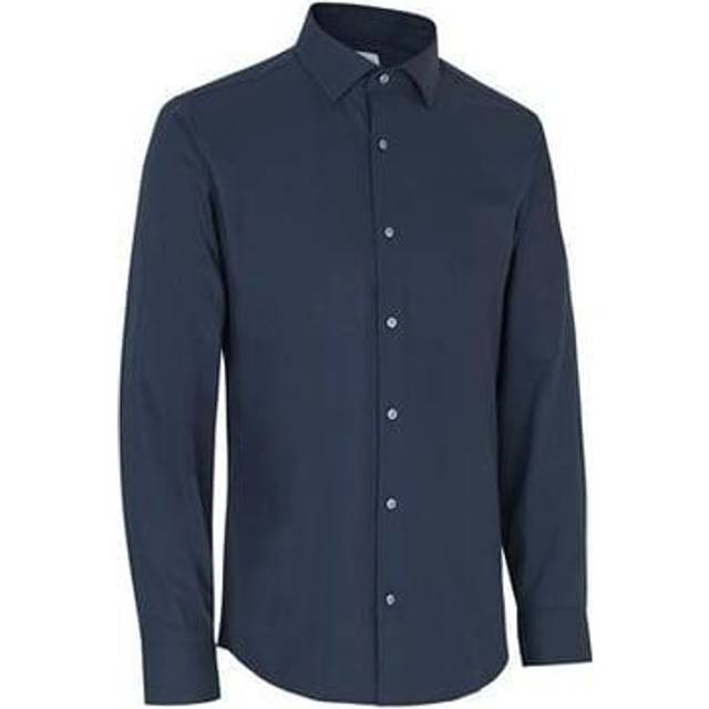 Seven Seas Hybrid Skjorte Slim Fit S51 Light Blue_37/38-s