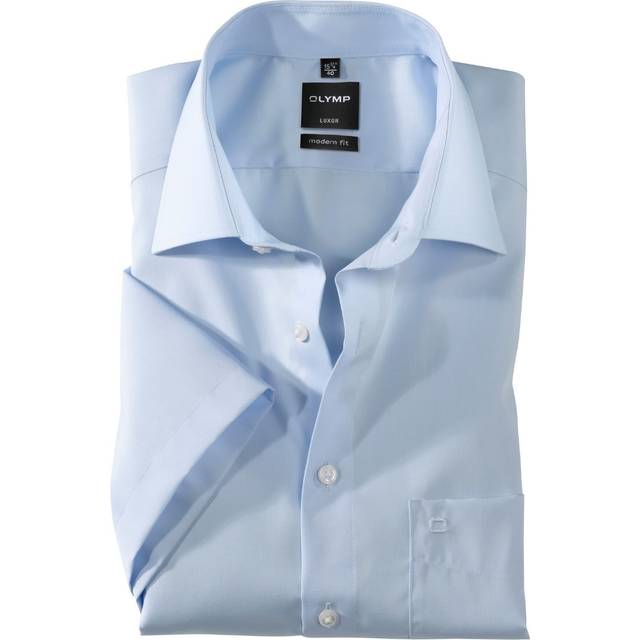 OLYMP Shirt Luxor Light blue Blue size 42