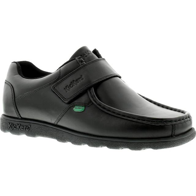 Kickers New Mens/Gents Black Fragma Touch Fastening School Shoes. Leather (archived) - Size UK 10