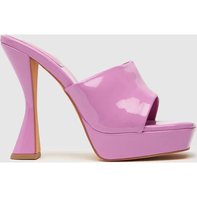 Shellys London Candy Pop Heeled Mule High Heels in Pink
