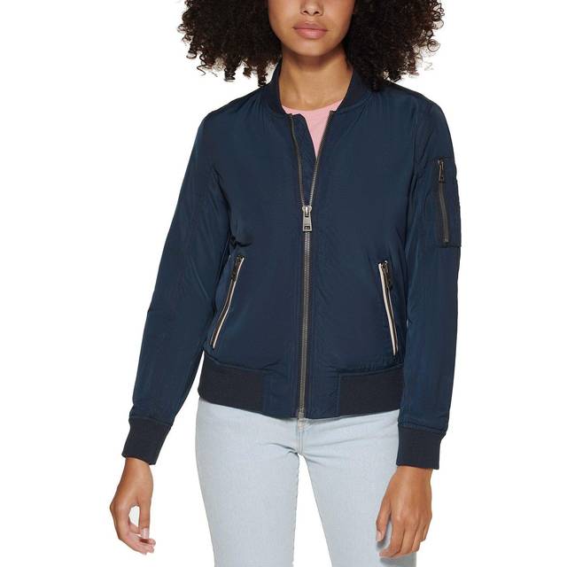 Levi's kvinnors Melanie Bomberjacka (standard och plusstorlekar), Marinblått Xsp, XS