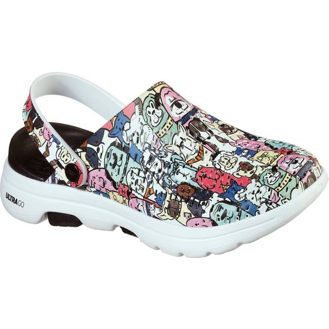 Skechers womens Foamies Go Walk 5 - Dog Lover Clog  Black/Multi  10 US