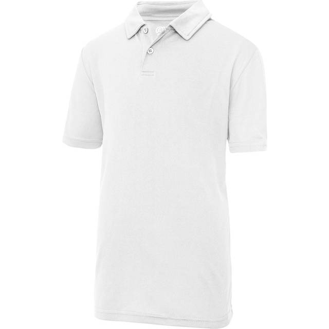 (5-6 Years, Arctic White) Just Cool Kids Unisex Sports Polo Plain Shirt (Pack of 2)