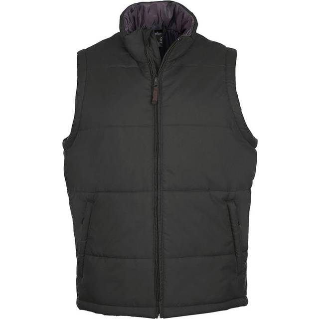 (XL, Charcoal) SOLS Warm Unisex Padded Bodywarmer Jacket