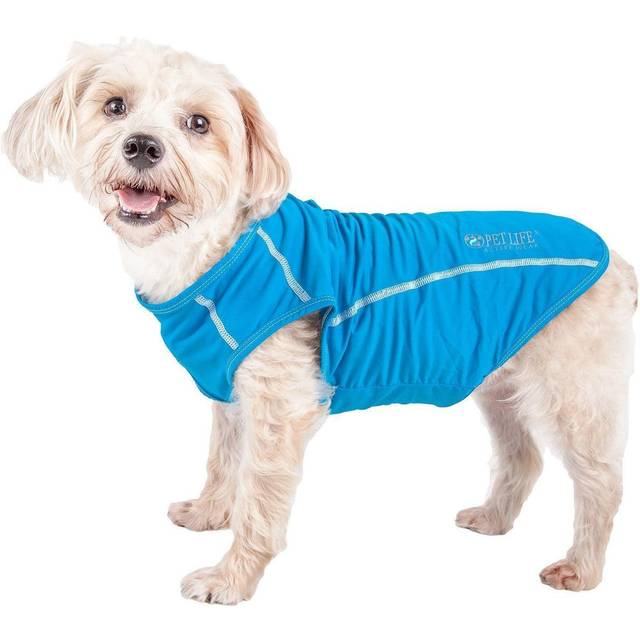 Pet Life TSHL2LVMD Active Racerbark 4-Way Stretch Performance Active Dog Tank Top T-Shirt - Lavander, Medium