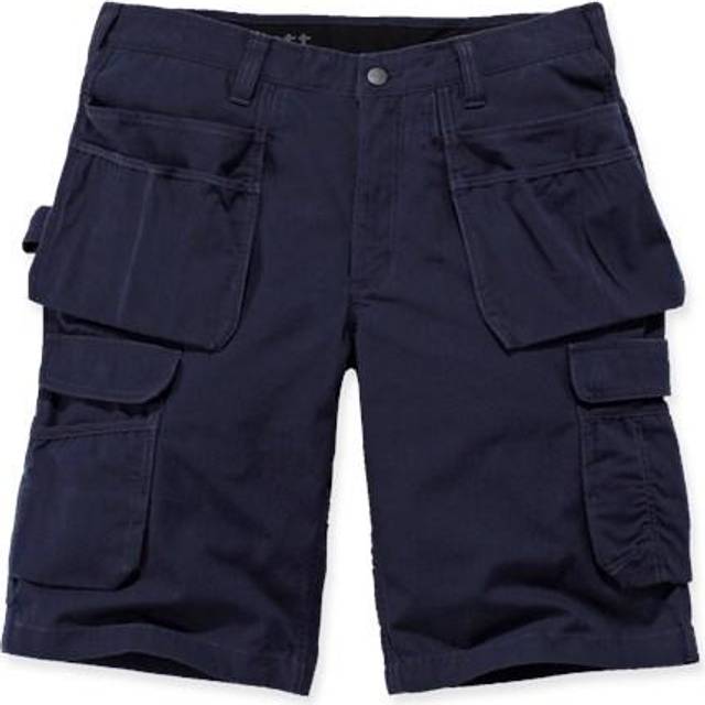 Carhartt Rugged Flex® Relaxed Fit Ripstop, cargo-arbetsshorts med flera fickor, marinblå, W31, Marinblå, 31