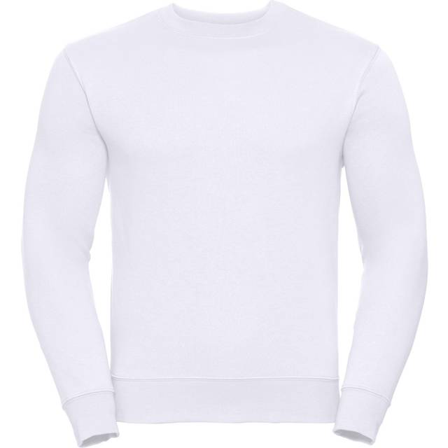 (XS, White) Russell Mens Authentic Sweatshirt (Slimmer Cut)