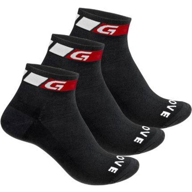 GripGrab Classic Low Cut Summer Socks 3-Pack - Black