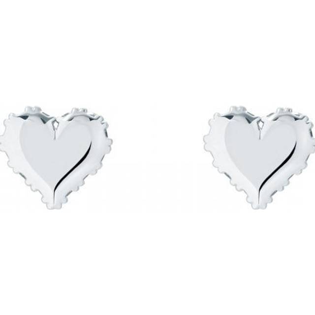 Ted Baker Sersy Sparkle Heart Stud Earrings For Women (Gold Tone/Crystal)