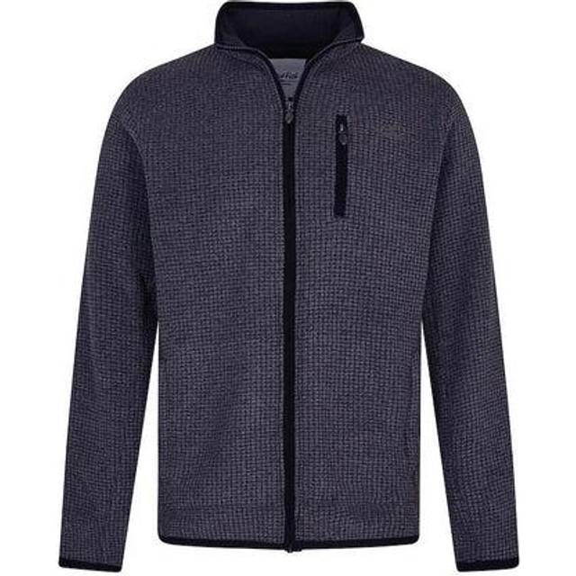 Weird Fish Mens Rossten Eco FZ Fleece - Navy - S