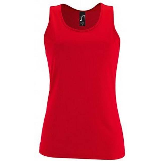 (XS, Red) SOLS Womens/Ladies Sporty Performance Sleeveless Tank Top