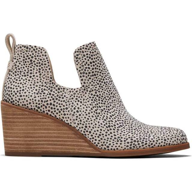 TOMS Women's Kallie Wedge Boots - Macadamia, Size 4