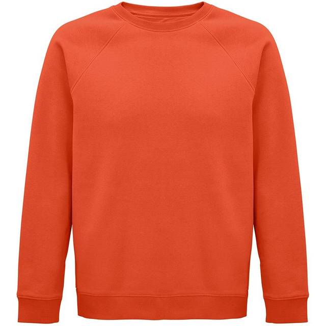 (XL, Burnt Orange) SOLS Unisex Adult Space Organic Raglan Sweatshirt