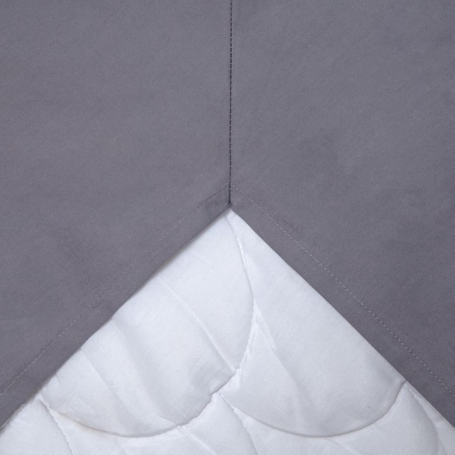 KL Kuvertlakan Percale Grå 160x200