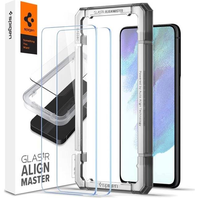 Spigen Samsung Galaxy S21 FE Skärmskydd i härdat glas Alm Glas.Tr, 2-pack