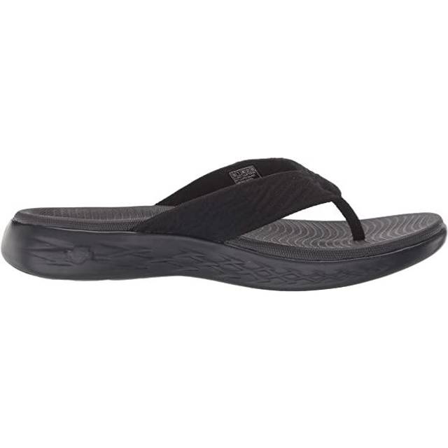 Skechers womens On-the-go 600 - Sunny Flip Flop  Black  6 US