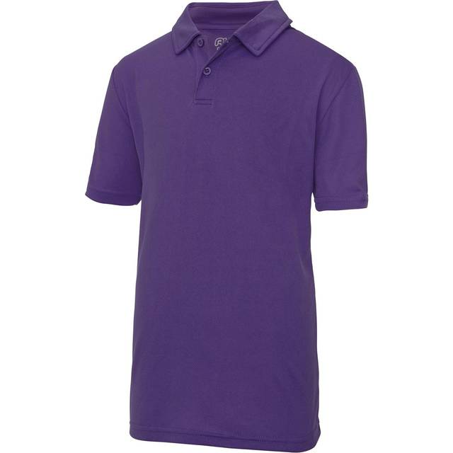 (9-11 Years, Purple) Just Cool Kids Unisex Sports Polo Plain Shirt (Pack of 2)