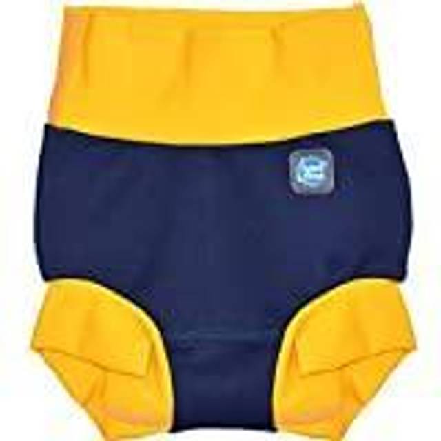Splash About Badblöjor - Happy Nappy Duo - UV50+ - Marinblå/Gul - Splash About - 1-2 år (80-92) - Badblöjor