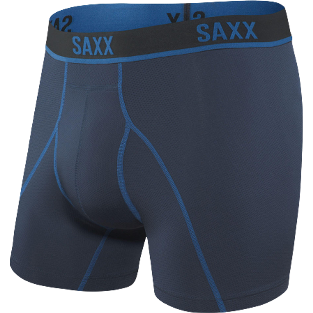 Saxx Kinetic Light-Compression Mesh Boxer Brief Underkläder syntet Herr Storlek XL Färg svart/grå
