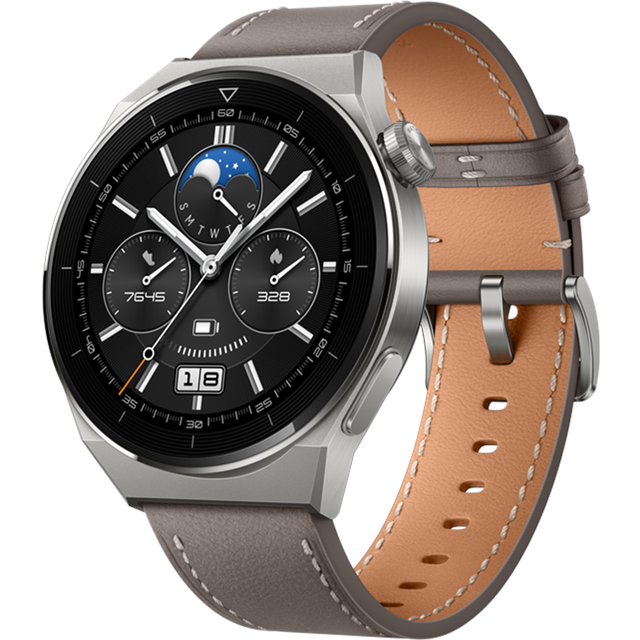 Huawei WATCH GT 3 Pro 3.63 cm (1.43") AMOLED 46 mm Digital 466 x 466 pixels Touchscreen 4G Titanium GPS (satellite)