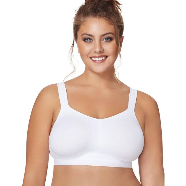 Just My Size Women's Full Figure Active Lifestyle Wirefree Bra MJ1220  44DD