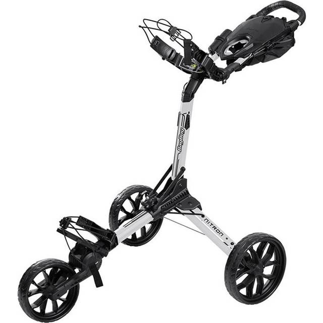 BagBoy Nitron Push Golf Trolley - Charcoal/Lime - TRBBNGL